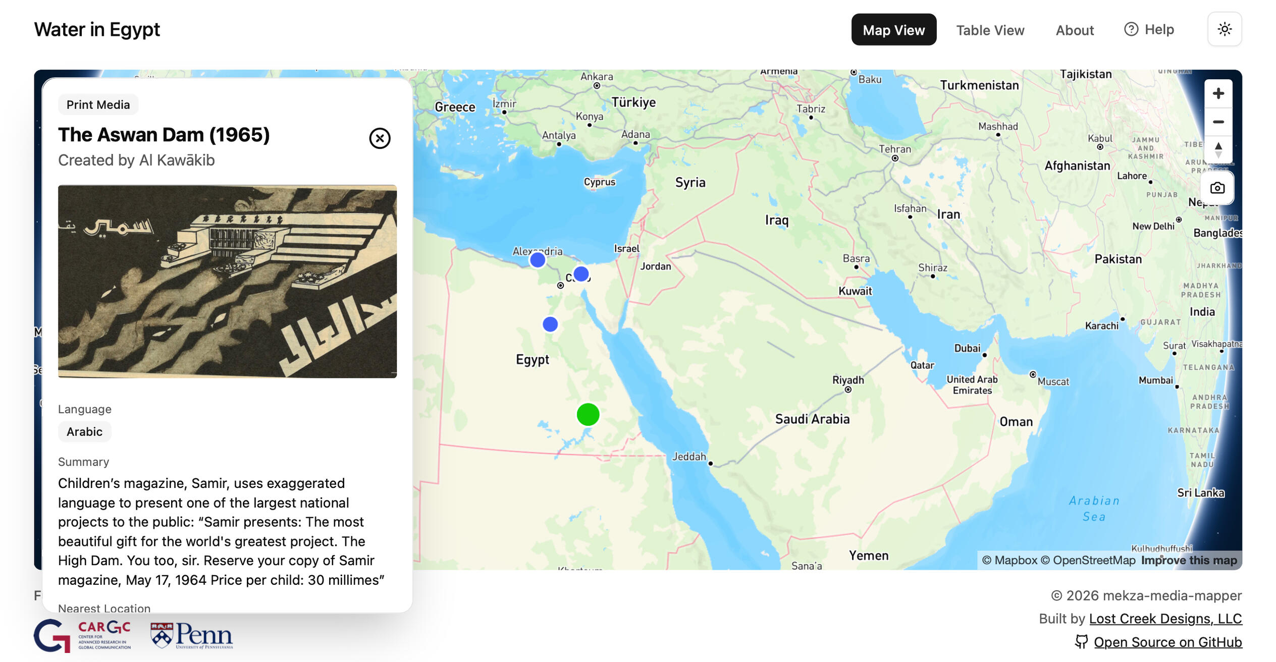 Built using Mapbox, Vercel, Github, and Airtable.